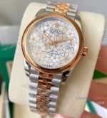 Swiss Faux Rolex new Datejust Floral motif Jubilee Bracelet 31mm